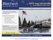 Tablet Screenshot of hoffmansnowplowing.com